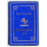 Kent County Cricket Club Annual 1903. Hardback ‘blue book’. Original decorative boards. Gilt