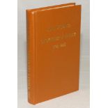 Wisden Cricketers’ Almanack 1885. Willows softback reprint (1983) in light brown hardback covers
