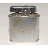Ronson ‘Whirlwind’ cigarette lighter engraved to one side ‘S.C.C.C.’ for Surrey County Cricket