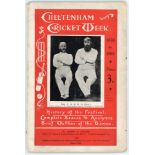 ‘Cheltenham Cricket Week. A Review of the Games from 1878 to 1905. Together with a brief outline