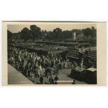 ‘Wimbledon. Promenade & Courts’. circa early 1920’s. Original mono real photograph postcard
