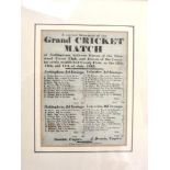 ‘A Correct Statement of the Grand Cricket Match, at Nottingham between Eleven of the Sherwood Forest