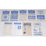 Queen’s Park Rangers. Seasons 1945/46 to 1958/59. Fifty four official home programmes for League