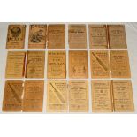 Wisden Cricketers’ Almanack 1905 to 1940. A collection of original wrappers for books for the period