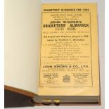 Wisden Cricketers’ Almanack 1936. 73rd edition. Original paper wrappers, bound in brown boards, with