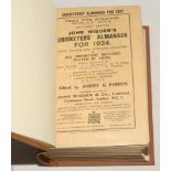 Wisden Cricketers’ Almanack 1924. 61st edition. Original paper wrappers, bound in brown boards, with