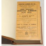 Wisden Cricketers’ Almanack 1922. 59th edition. Original paper wrappers, bound in brown boards, with