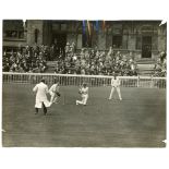 Triangular Tournament 1912. Three original mono press photographs of match action including two from