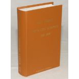 Wisden Cricketers’ Almanack 1902. Willows softback reprint (1997) in light brown hardback covers
