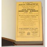 Wisden Cricketers’ Almanack 1937. 74th edition. Original paper wrappers, bound in brown boards, with