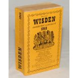 Wisden Cricketers’ Almanack 1948. Original limp cloth covers. Very minor bowing to spine, standard