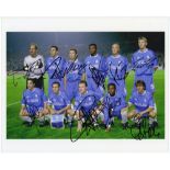 Chelsea F.C. Champions League 1999. Original colour press photograph of the Chelsea team for the