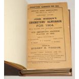 Wisden Cricketers’ Almanack 1904. 41st edition. Original paper wrappers, bound in brown boards, with
