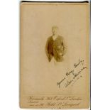 Alec Hearne. Kent & England, 1884-1906. Original sepia cabinet card photograph of Hearne, half