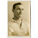 James Cantrell. Tottenham Hotspur 1912-1923. Sepia real photograph postcard of Cantrell, head and