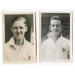 Thomas Millington. Tottenham Hotspur 1932-1933 and J. Parr. Tottenham Hotspur 1930’s (?). Two mono
