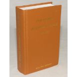 Wisden Cricketers’ Almanack 1910. Willows softback reprint (2001) in light brown hardback covers