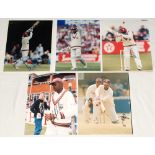 West Indies tour to England 1995. Ten original colour press photographs of match action and net