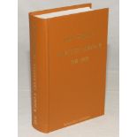 Wisden Cricketers’ Almanack 1902. Willows softback reprint (1996) in light brown hardback covers