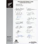 New Zealand tours to Australia 1990/91 & 1993/94. Two official autograph sheets for the 1990/91