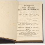 Wisden Cricketers’ Almanack 1899 and 1903. 36th & 40th editions. Both bound in uniform mauve/blue