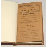 Wisden Cricketers’ Almanack 1888. 25th edition. Original paper wrappers, bound in brown boards, with