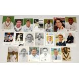 Signed collectors cards and postcards. A selection of twenty postcards, collectors and promotional