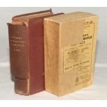 Wisden Cricketers’ Almanack 1920 & 1923. 57th & 60th editions. The 1920 edition bound in maroon