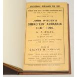 Wisden Cricketers’ Almanack 1916. 53rd edition. Original paper wrappers, bound in brown boards, with