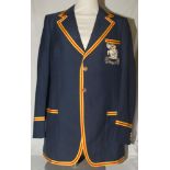 Robert William ‘Bob’ Taylor. Derbyshire & England 1960-1988. M.C.C. navy blue touring blazer, by ‘