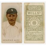 Wills’s Cigarettes ‘Cricketers’. W.D. & H.O. Wills, Bristol & London, 1896. Individual card from the