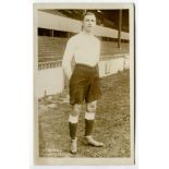Arthur Grimsdell. Tottenham Hotspur 1912-1929. Sepia real photograph postcard of Grimsdell, full
