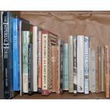 John Arlott collection. Box comprising twenty two titles, mainly hardbacks with good dustwrappers,