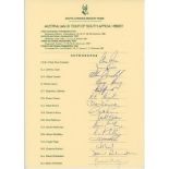 ‘Rebel’ tours to South Africa 1986/87 & 1989/90. Two official South Africa Cricket Union autograph