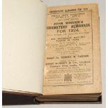 Wisden Cricketers’ Almanack 1924. 61st edition. Bound in dark brown boards, with original