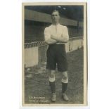 Ernest George Bowering. Tottenham Hotspur 1911-1912. Early mono real photograph postcard of