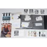 Notts County F.C. Small box comprising a large selection of over three hundred autographs of