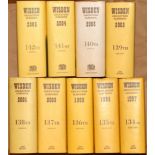 Wisden Cricketers’ Almanack 1997 to 2021. Original hardback editions with dustwrappers. ‘Light’