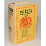 Wisden Cricketers’ Almanack 1971. Original hardback with dustwrapper. Minor age toning to