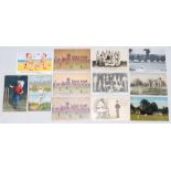 Cricket and other sporting postcards early 1900s onwards. A selection of early original advertising,