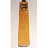 Gloucestershire v Sri Lanka 1988. Full size bat with Gloucestershire C.C.C. emblem signed in ink