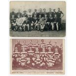 Rugby Union. New Zealand ‘Original All Blacks’ tour to the British Isles 1905/06. Mono postcard of