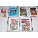 Nottingham Forest F.C. 1950s onwards. Box of mainly modern Forest related programmes, brochures,