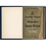 ‘Twenty Years of Gloucestershire County Cricket Club 1870-1889’. Scores made in county matches by