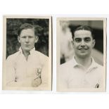 George Jeffrey. Tottenham Hotspur 1937-1938 and Edgar Frederick King. Tottenham Hotspur 1934-1935.