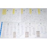 Nottinghamshire C.C.C. 1986-2008. Twenty eight official Nottinghamshire C.C.C. autograph sheets