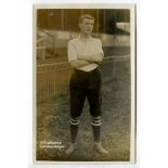 Herbert Middlemiss. Tottenham Hotspur 1908-1919. Early sepia real photograph postcard of Middlemiss,