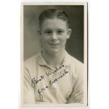 James McCormick. Tottenham Hotspur 1933-1946. Mono real photograph postcard of McCormick, half