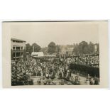 ‘Wimbledon Promenade’ circa 1929. Original mono real photograph postcard showing showing a general