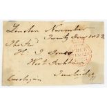 Robert Brudenell, 6th Earl of Cardigan. Original signed free-front envelope to a Mr. J. Jones of ‘